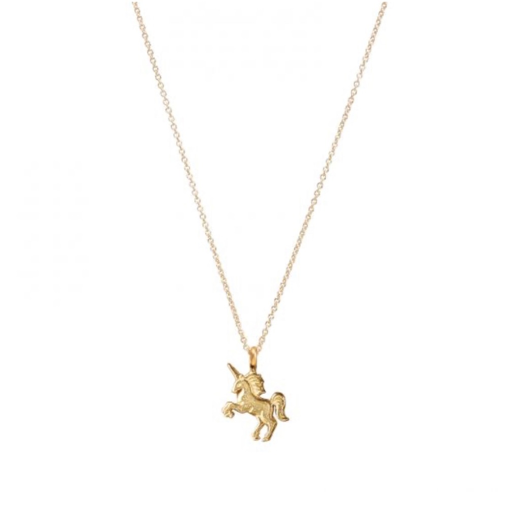 NWOT Dogeared Unicorn “Life is Magical” Gold Dipped 16” Necklace